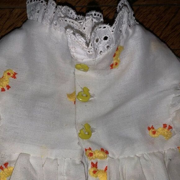 Handmade duck frilly well dressed wolf ruffled 0-6 month dress - Picture 4 of 6